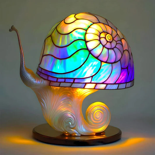 Stained Glass Mollusca Lamp